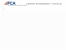 Tablet Screenshot of fcapackaging.com